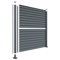 Clôture aluminium Aluclin vue éclatée