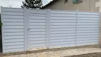 Portillon aluminium Alujour blanc - RAL 9016