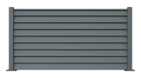 Clôture aluminium Aluclin - RAL 7016