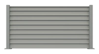 Clôture aluminium Aluclin - RAL 7037