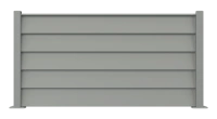 Clôture aluminium Aluclin XL - RAL 7037