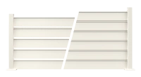 Clôture aluminium Alujour blanc - RAL 9016