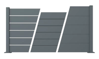 Clôture aluminium Aluline gris anthracite - RAL 7016