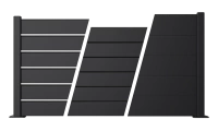 Clôture aluminium Aluline noir - RAL 9005
