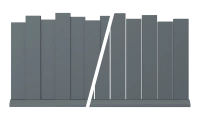 Clôture aluminium Aluroc gris anthracite - RAL 7016