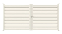 Portail aluminium Aluclin - RAL 9016