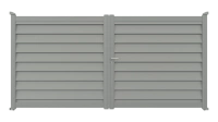 Portail aluminium Aluclin XL - RAL 7037