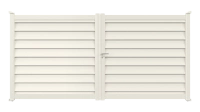 Portail aluminium Aluclin XL - RAL 9016