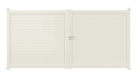 Portail aluminium Alulam - RAL 9016