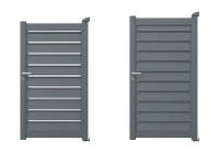 Portillon aluminium Alujour - RAL 7016