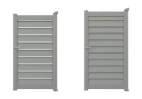 Portillon aluminium Alujour - RAL 7037