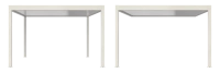 Pergola aluminium toit plat Alusun - RAL9016