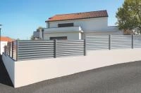 Clôture aluminium Aluclin claustra RAL 7037