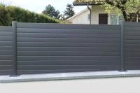 Clôture aluminium Aluline délignement en bas