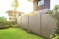 Clôture aluminium Alumax hauteur 1m80 gris clair RAL 7037